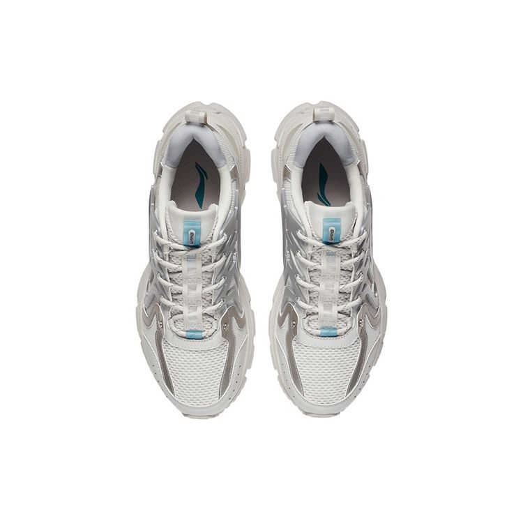 Li Ning Ling Feng Trend Rebound Cushioning Low Top Running Shoes Men Sneaker Gray ARLS001-2