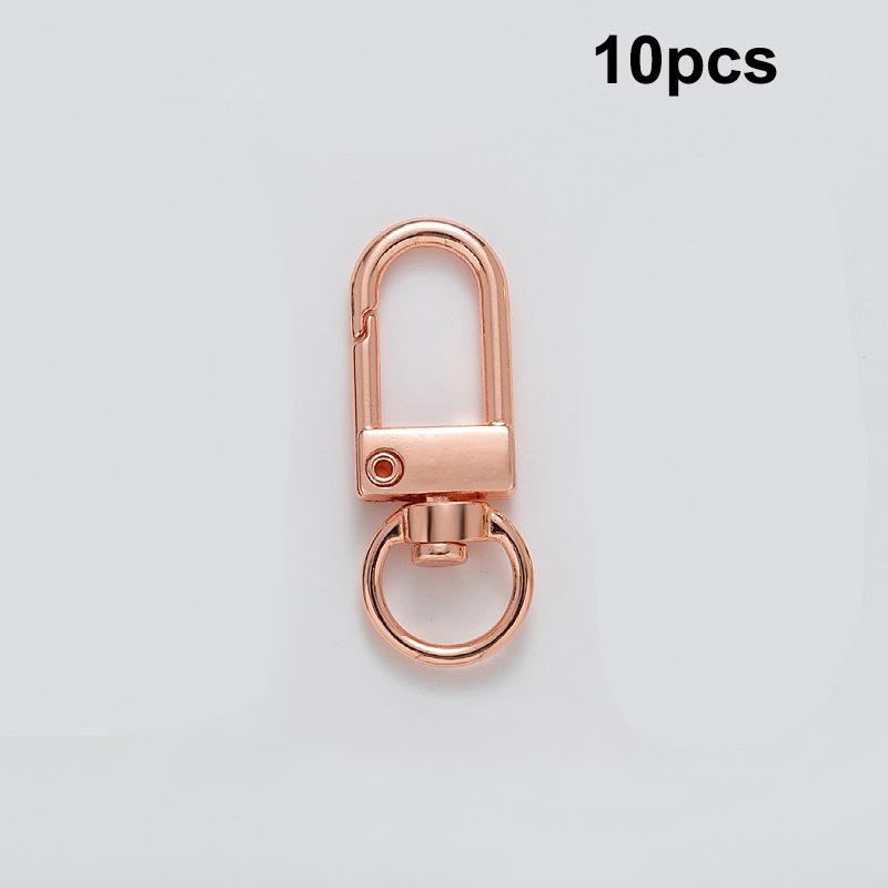 10Pcs Metal Universal Buckle Bag Buckle Multi Color Optional Key Buckle Alloy Buckle Lobster Buckle Bag Accessories