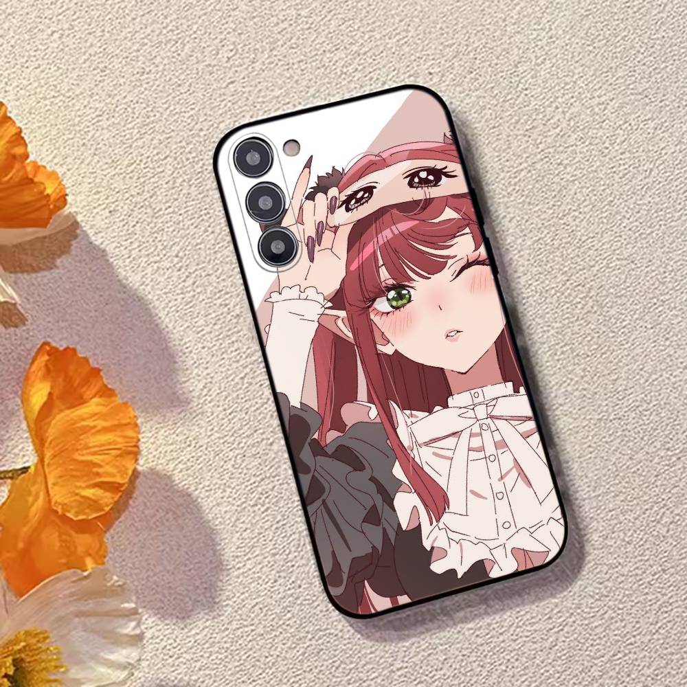 Anime Cute K-Kitagawa Marin Phone Case For Samsung Galaxy A73,A72,A71,A70,A53,A52,A51,Soft Silicone Black Cover