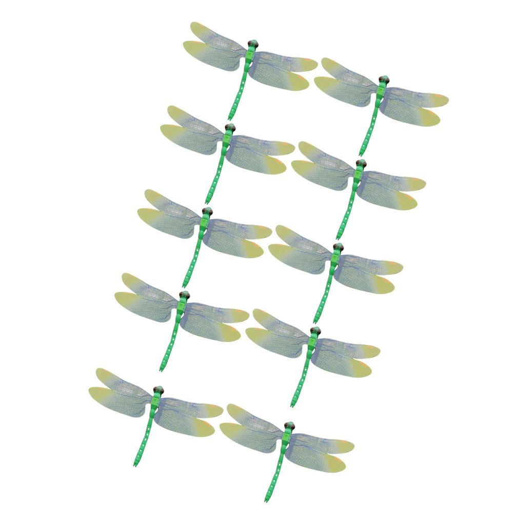 

10Pcs Magnetic Refrigerator Dragonfly Stickers Creative Fridge Magnets Home Decoration Colorful Lovely Refrigerator Magnetic зелёный
