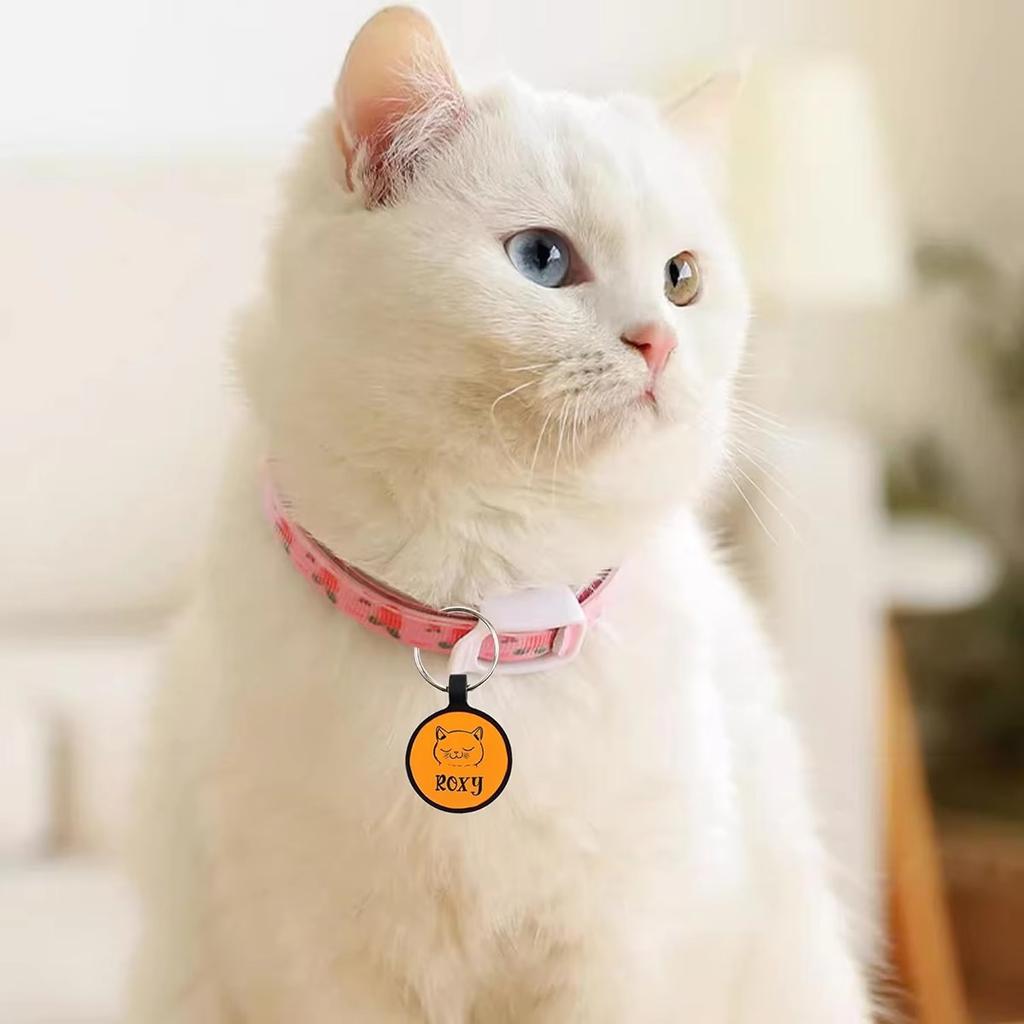 Custom Silicone Pet Tag Personalised Dog Cat ID Name Tag Lightweight Comfortable Anti Scratch Pet Collar Tag Waterproof