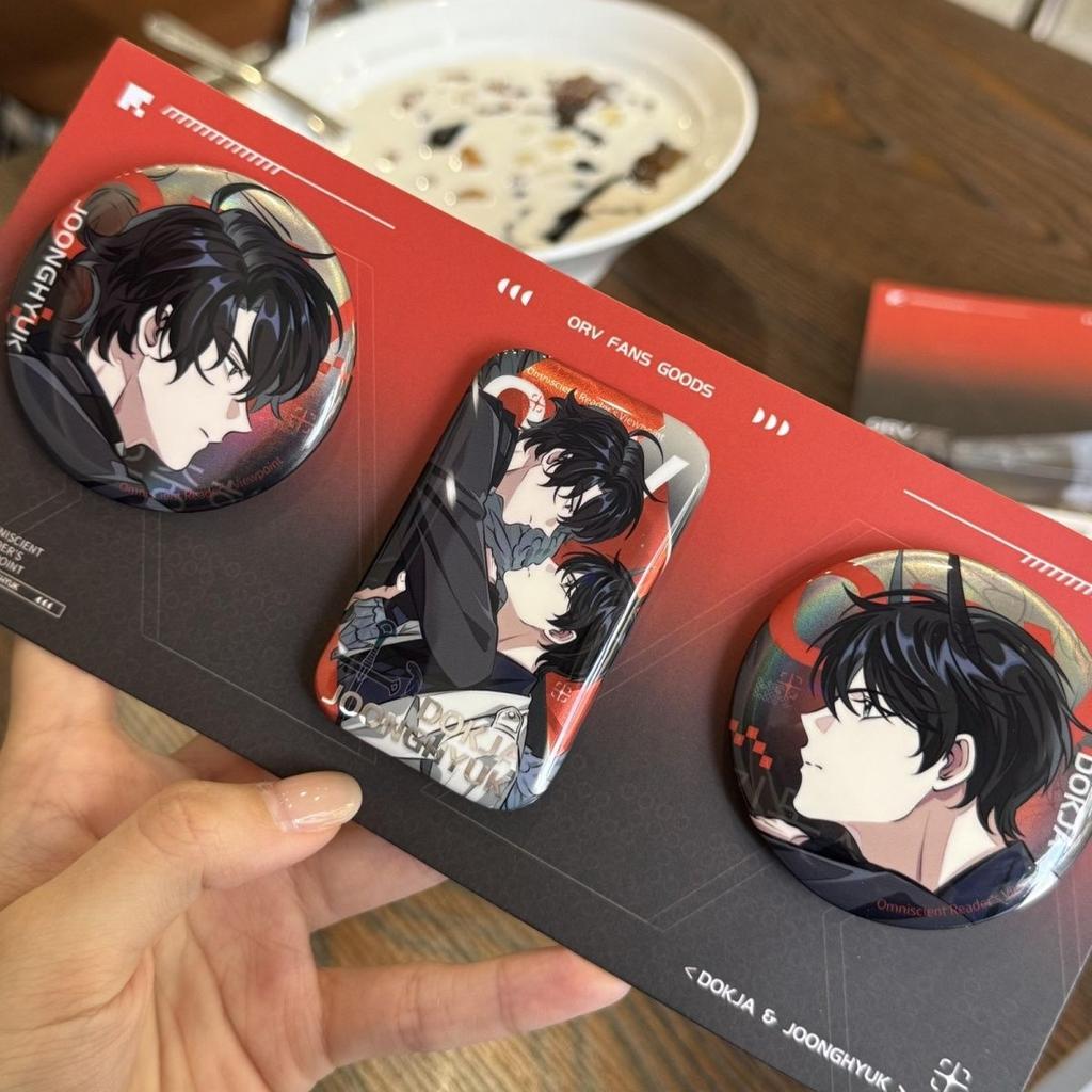 Omniscient Reader's Viewpoint Pins Anime Peripherals Kim Dokja Metal Badge Yoo Joonghyuk Pin Tinplate Itabag Accessory Toys Boys