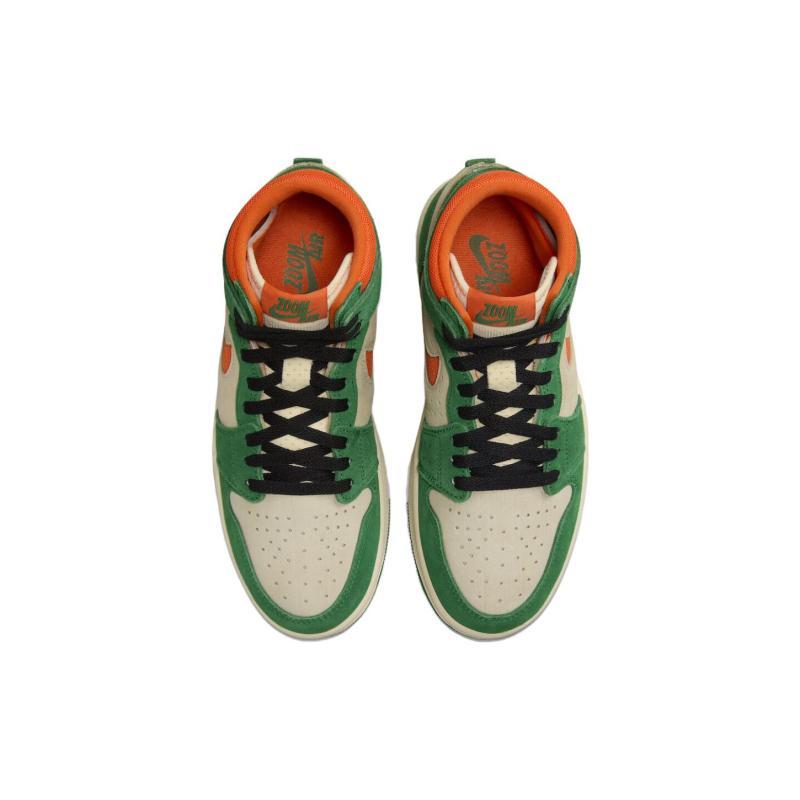 Jordan 1 High Zoom Air Cmft 2 Pine Green Orange Blaze Women's Jordan DV1305-308