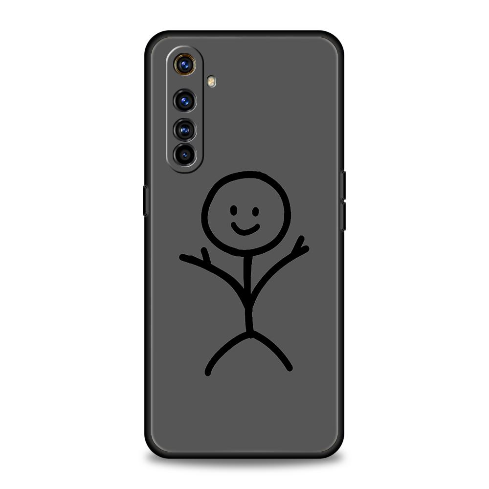Matchman Cartoon Phone Case for Realme 8 9 10 8i 9i 6 7 GT2 C21 C25 C11 GT Neo 3T Pro Plus 5G Shockproof Silicone Shell Capa Bag