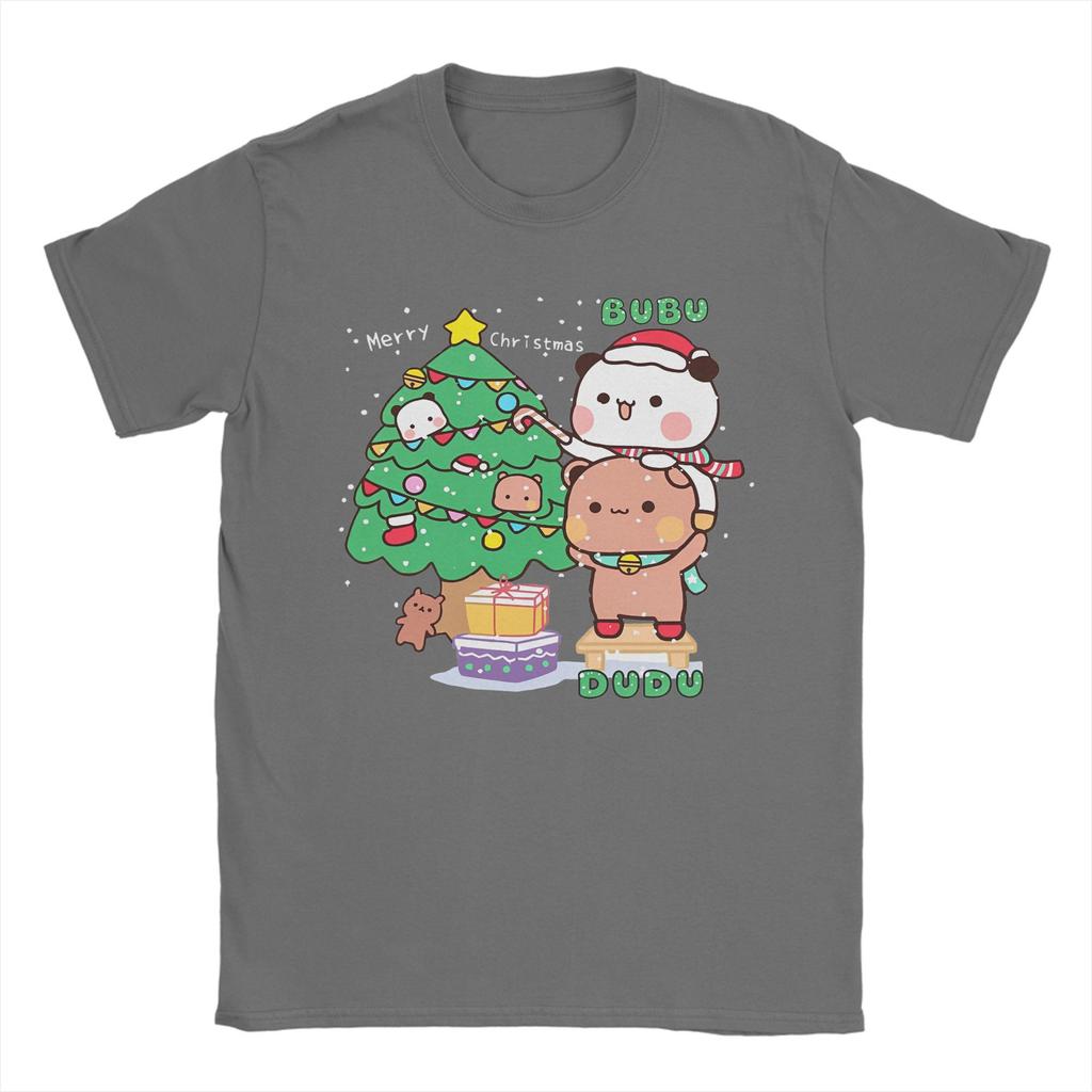 Men's T-Shirt Bubu Dudu Xmas Christmas Humorous Cotton Tee Shirt Short Sleeve  T Shirt Round Collar Clothing Plus Size