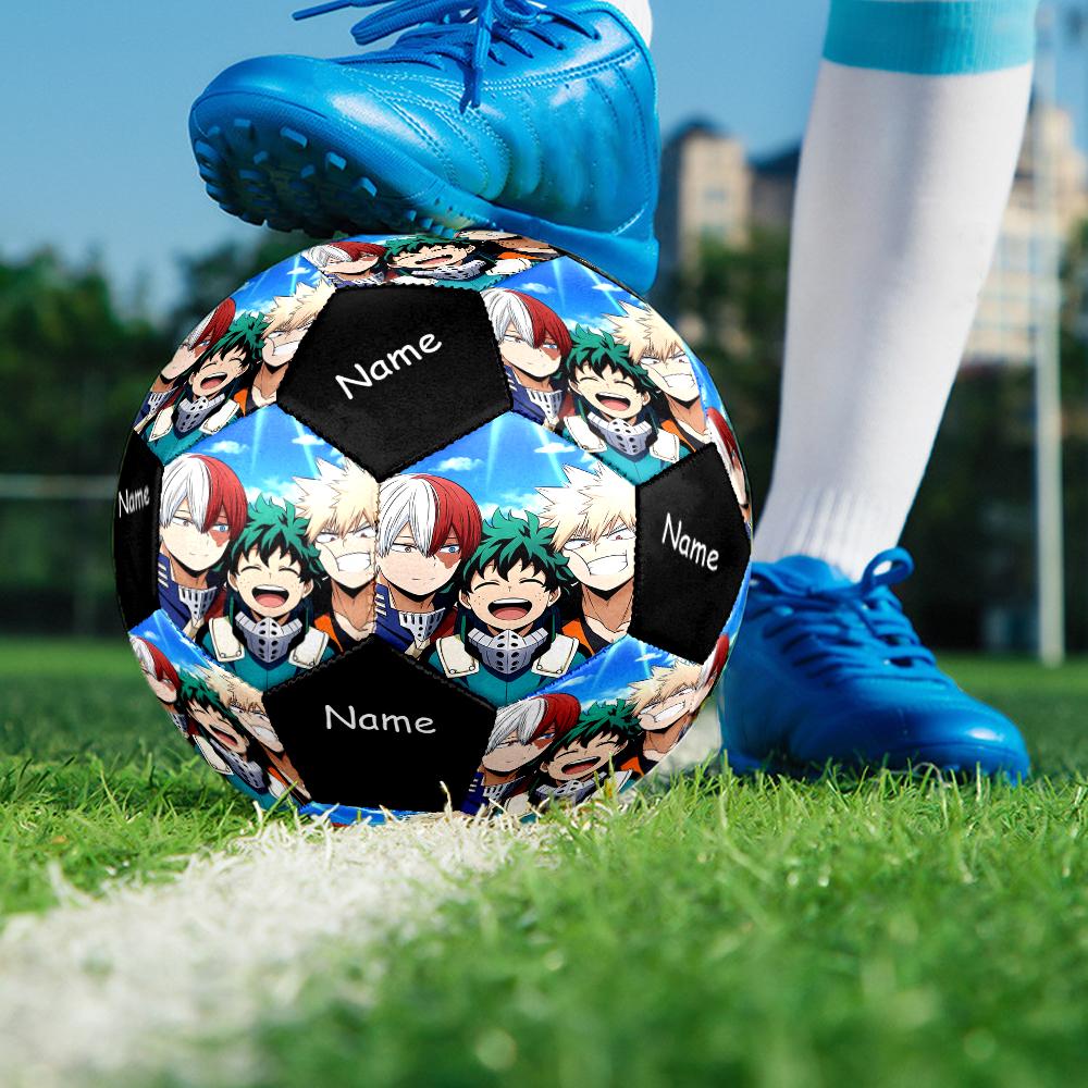 Custom Name My Hero Academia Theme Size 5 Soccer Ball, Suitable for Both Indoor and Outdoor Matches, a Gift Suitable for Everyone.