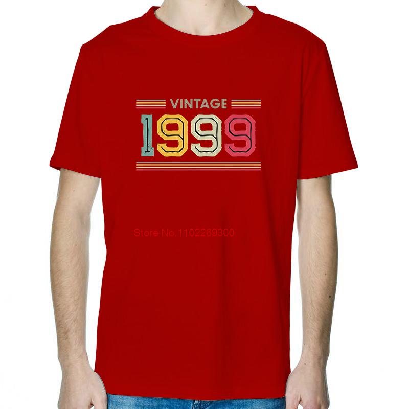Fashion Birthday Gift TShirt 1999 Vintage Retro T Shirt Unisex Tees Tops Cotton Short Sleeve TShirts Streetwear Print T Shirt