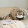 Peluche Chat Réaliste Oreiller Chat Simulation Câlin Peluche Manul à l'Air Féroce Amoureux des Animaux de Compagnie