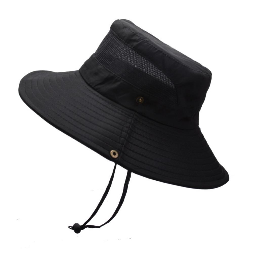 Adjustable Fisherman Hat Big Eaf Mountaineering Hat Portable Sunshade Hats  Unisex
