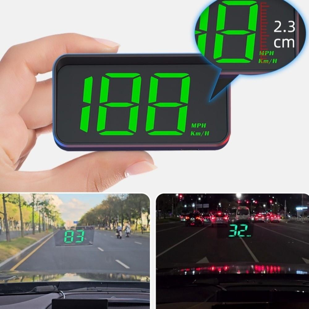 Plug And Play HUD Digital Speedometer KMH HUD Speed Display Windshield Projector Car Accessories