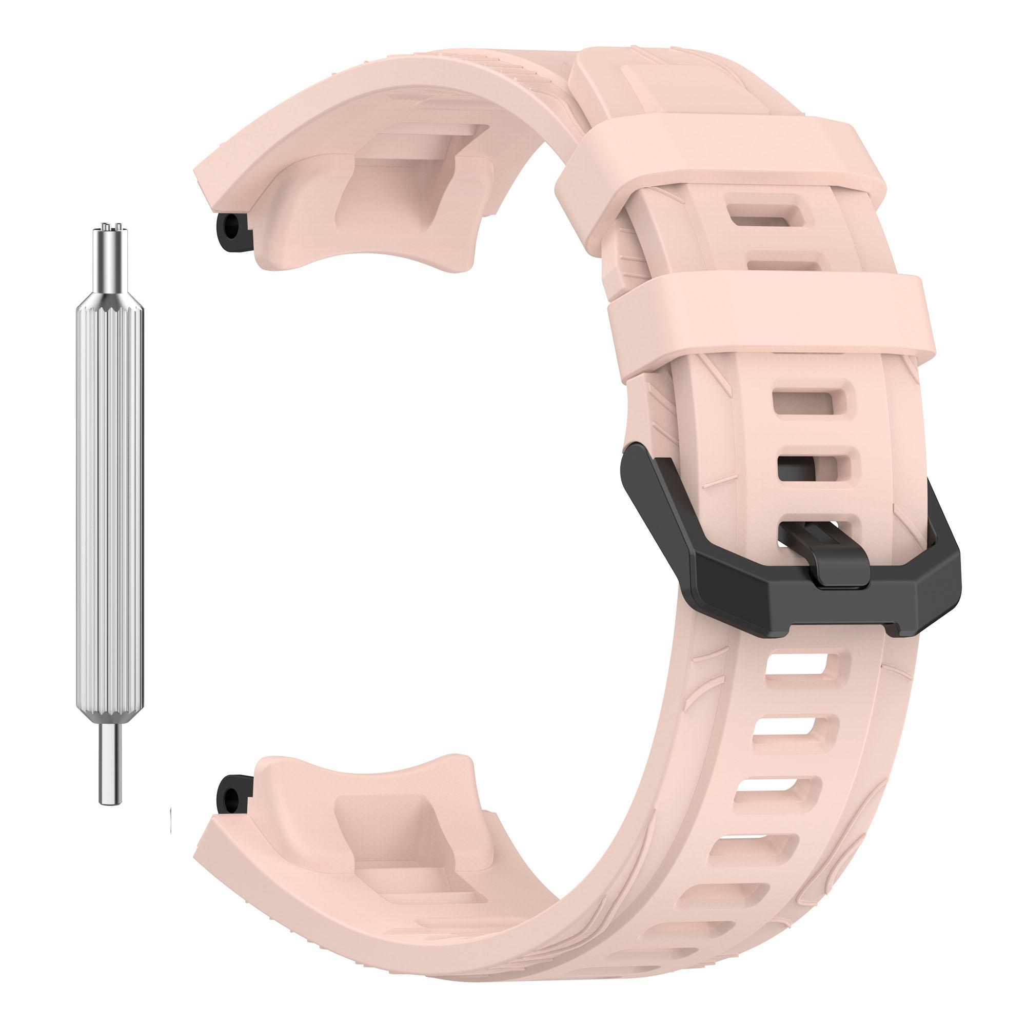 

Силиконовый ремешок для умных часов Huami Amazfit T-Rex 3 For Amazfit T-Rex 3 песчаный/розовый