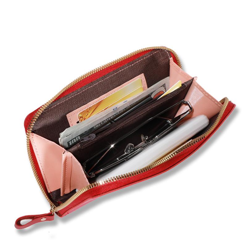 Borsa da Cellulare Touch Screen più Recente da Donna Borsa Grande Capacità Colore Puro Borsa a Tracolla da Donna Portafoglio da Donna Borsa a Spalla Singola Multifunzione