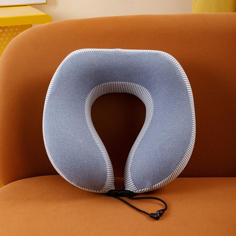 Travel Storage Nap Cervical Spine Neck Pillow Simple Striped Neck