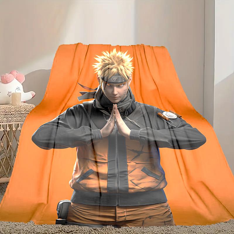Naruto Pattern Blanket, Cozy Blanket for All-Season Comfort On Sofas, Beds, Office, Car, Camping and Travel