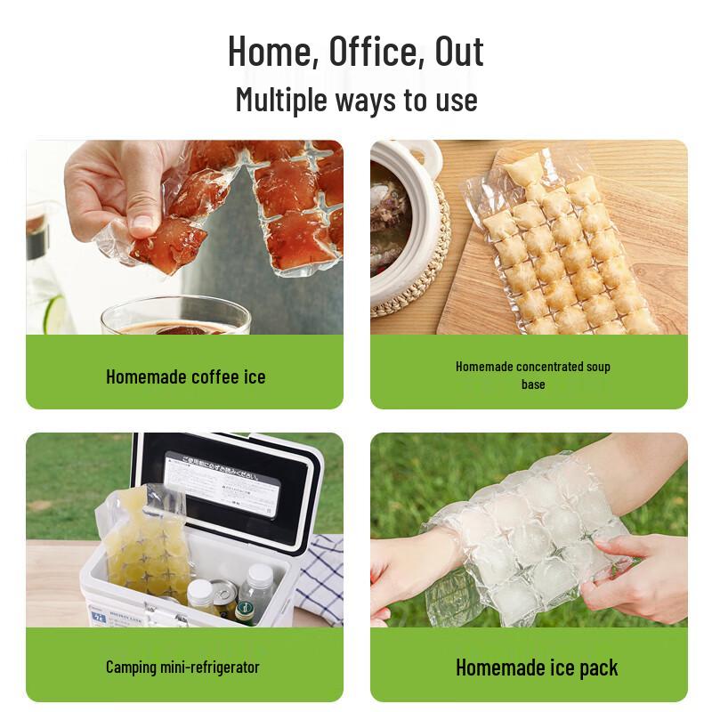 Meiliya Disposable Self-Sealing Ice Cube Bags