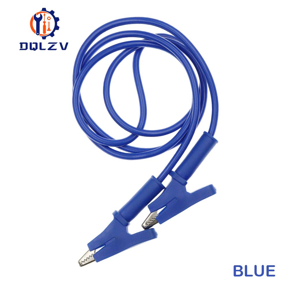 1PCS Dual Alligator Clips Test Leads Heavy Duty Crocodile Clamps Multimeter Test Wires 1000V 15A 100CM Cable
