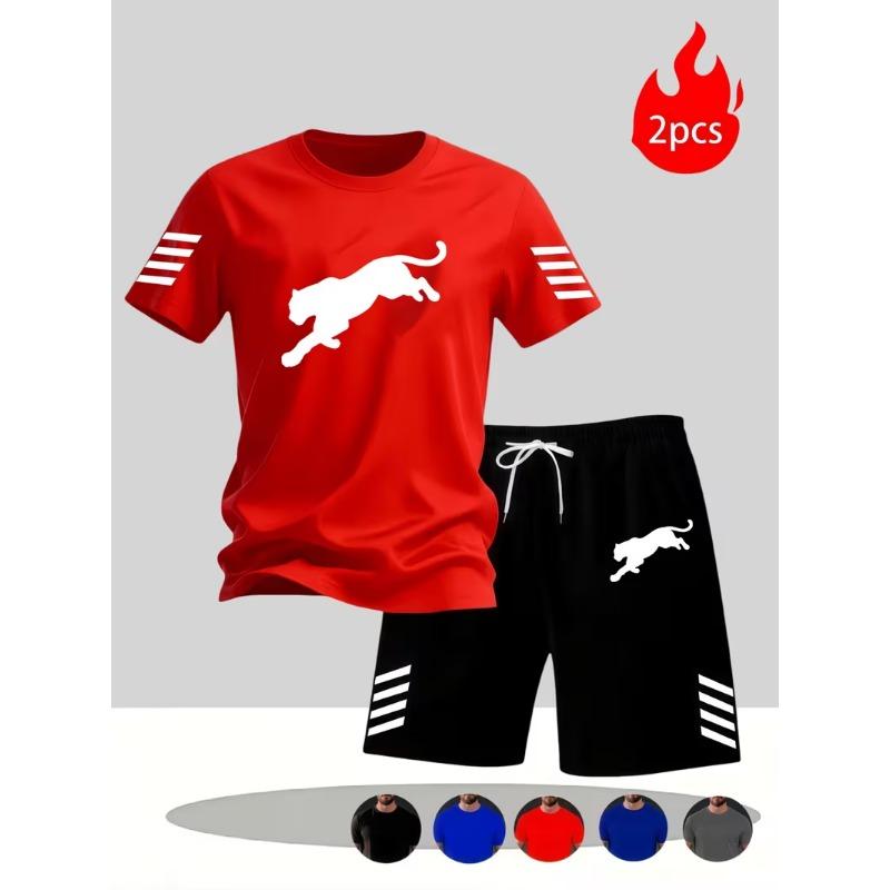 Neue Street Trendy Herren Sommer Atmungsaktiv Sportbekleidung Kurzarm Shorts Leicht Schnelltrocknend Bequem Modisch Sport