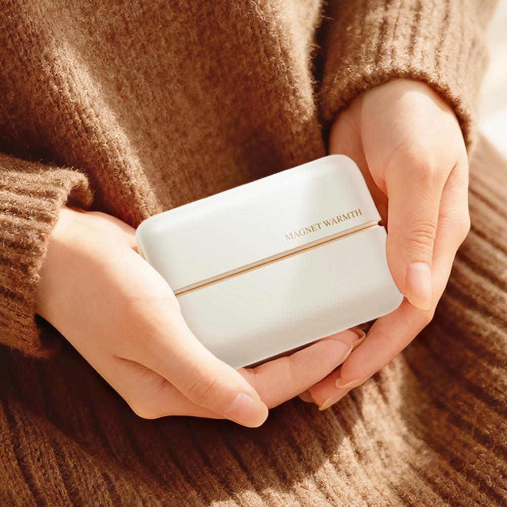 Rechargeable Hand Warmer Split Design Compact Portable Rechargeable For On-the-Go Comfort Office Desk Daily Commute Comfort