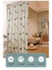 Punch-Free Movable Room Divider Curtain for Bedroom Privacy