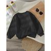 European Sizes Halloween Crewneck Sweatshirt for Kids, Featuring a Vintage Truck Print with a Witch Hat, Jack-o'-lantern, and a Holding a Broom