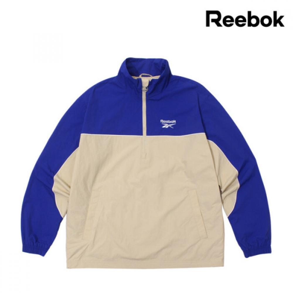 

Reebok Legend Warm Up Anorak Blue Half Zip Up S
