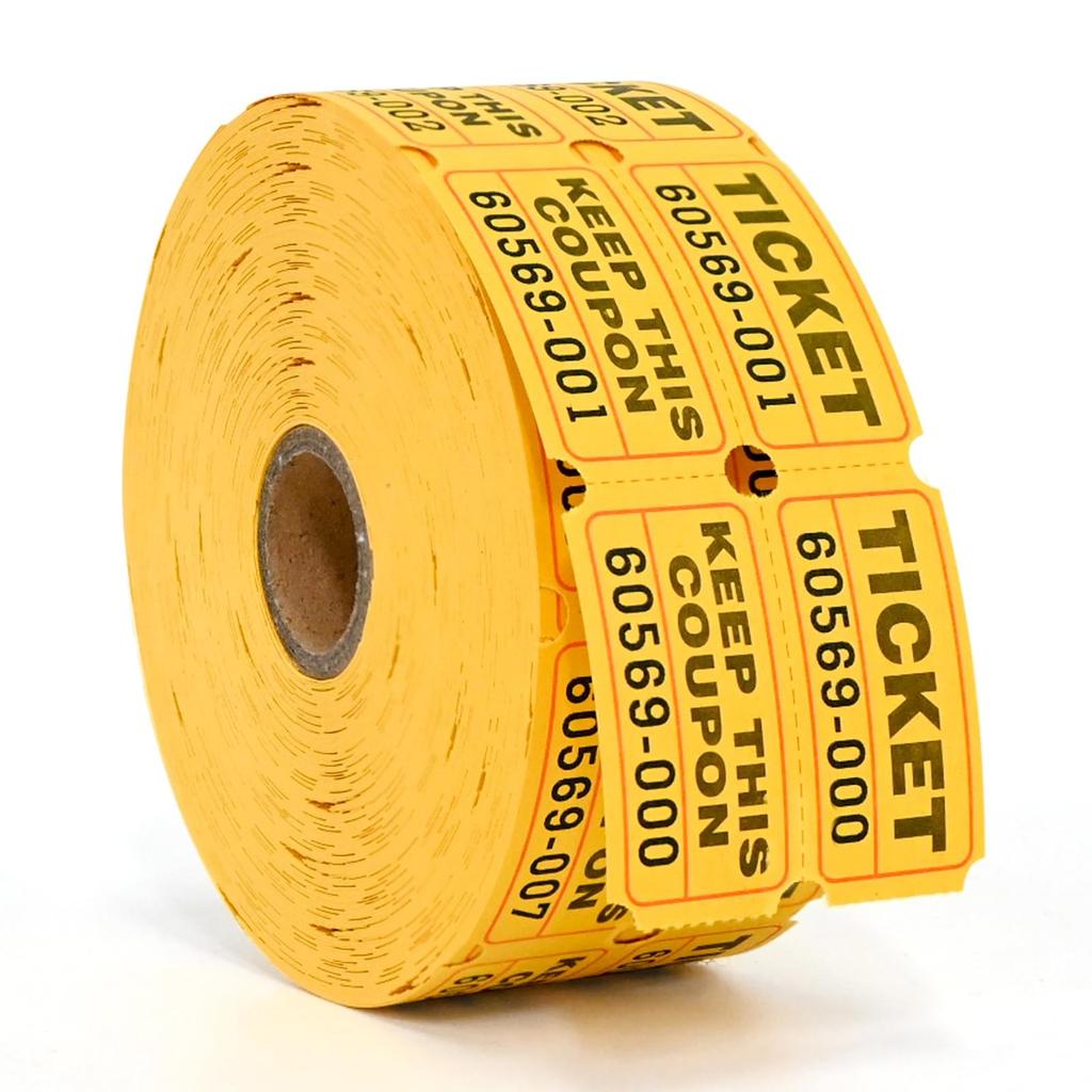 1000pc Color Tearable Admission Coupon Voucher Coupon Prize Draw Coupon