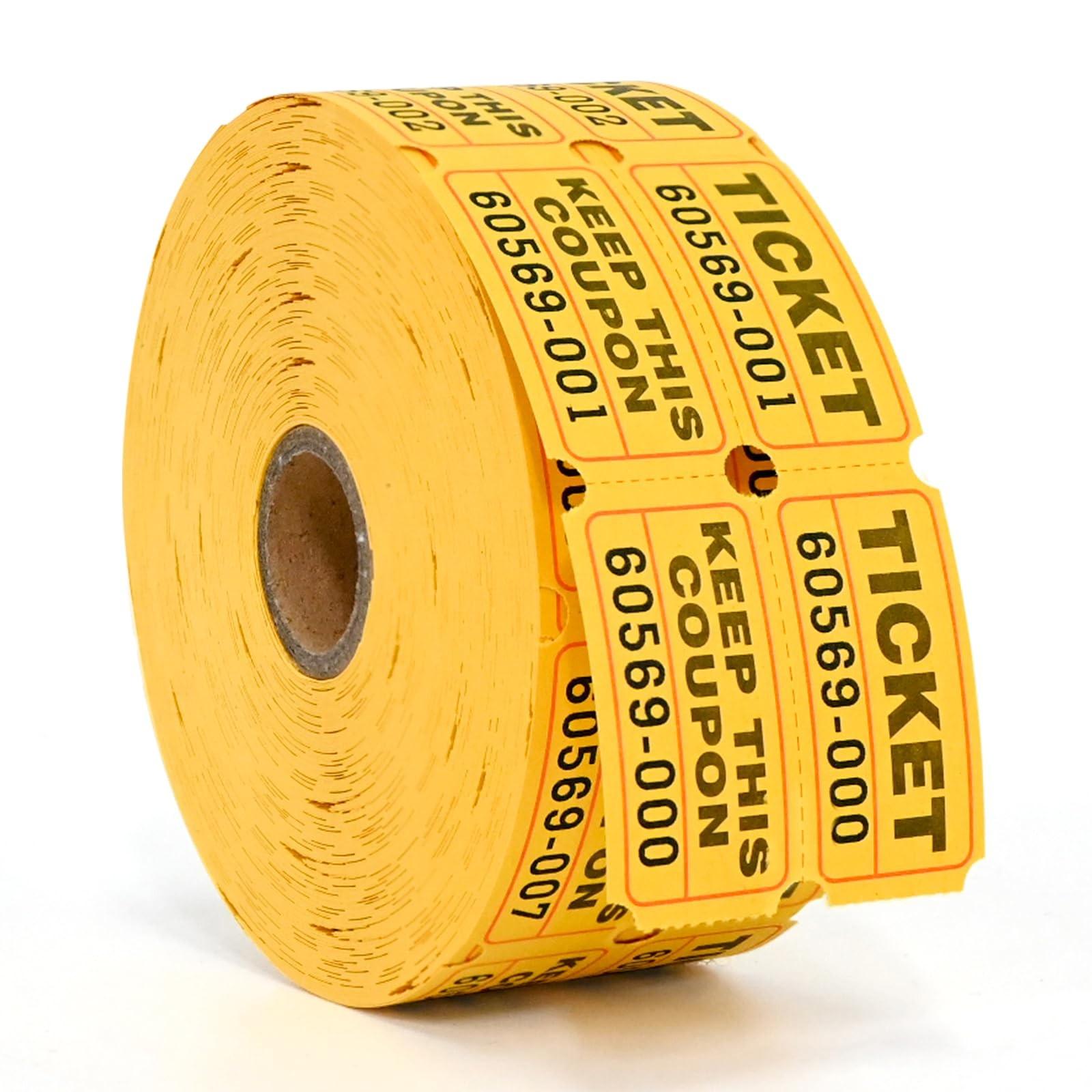 

1000 шт. Цветной отрывной купон на вход, ваучер, купон для розыгрыша призов One Size жёлтый