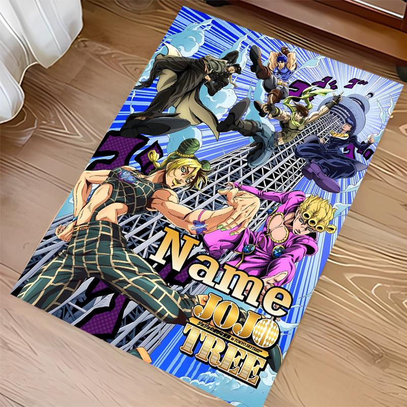Custom Personalization JoJo's Bizarre Adventure Print Area Rug - Soft, Washable Non-Slip Indoor Mat,Living Room,Home&Office Decorative Rug