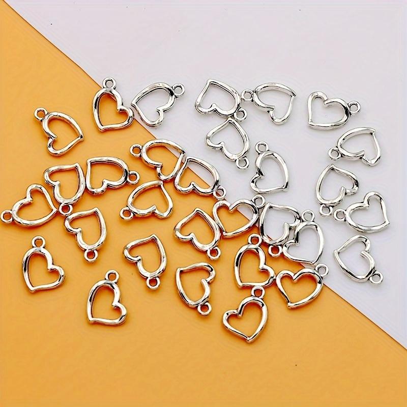 DIY Retro Zinc Alloy Jewelry Accessories Hollow Heart Pendant