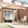 Retractable Awning Frame Yellow and White 300 x 250 cm