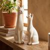 1 Pair Aesthetic Minimalist Cat Statue Minimalist Cat Table Sculpture  Living Room
