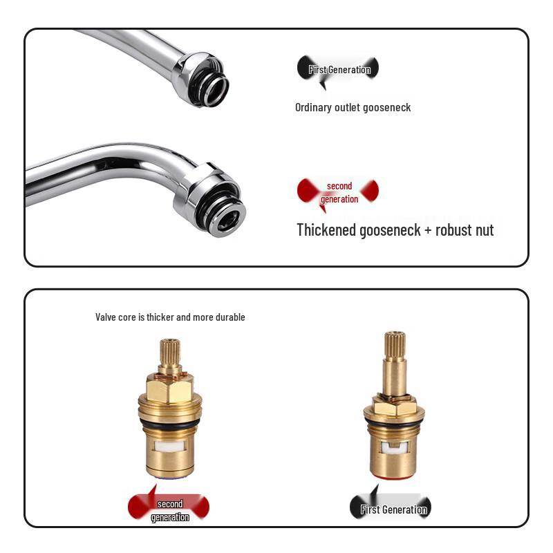 ZISIZ SUS304 Commercial Kitchen Faucet