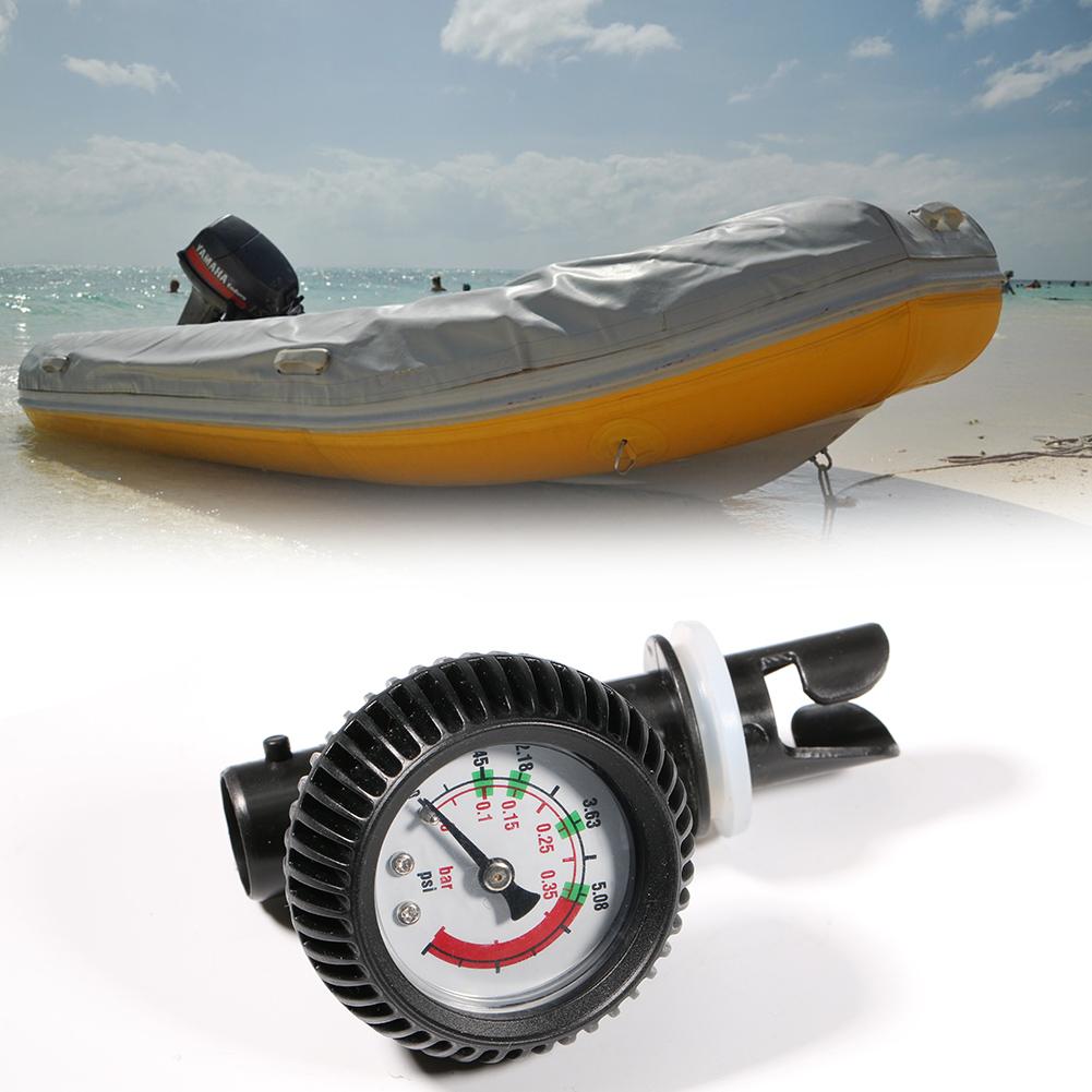 Air Pressure Gauge 5 PSI Pump Gas Testing Air Thermometer Barometer Meter Tools for Inflatable Boat Kayak Surfboard