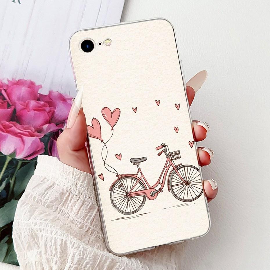 

Cute Cartoon Case For iPhone 7 8 SE 2020 2022 Soft Silicone TPU Back Cover For iPhone7 iPhone8 4.7 Phone Cases iPhone 7