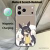 P-Pretty Anime D-Derby Cute For iPhone 17,16,15,14,13,12,11,Pro,Max,Plus Transparent White Phone Case Magnetic Wireless Charging