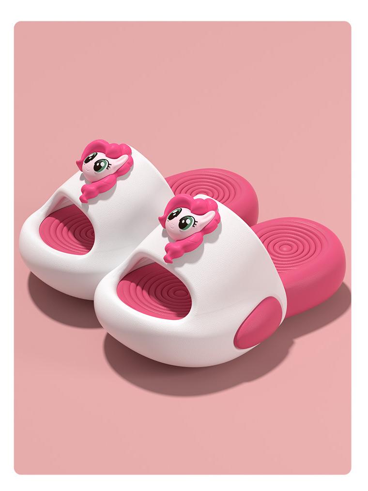 Authentic My Little Pony Parent-Child Non-Slip Summer Slippers for Kids - Pinkie Pie Cartoon Indoor Shoes