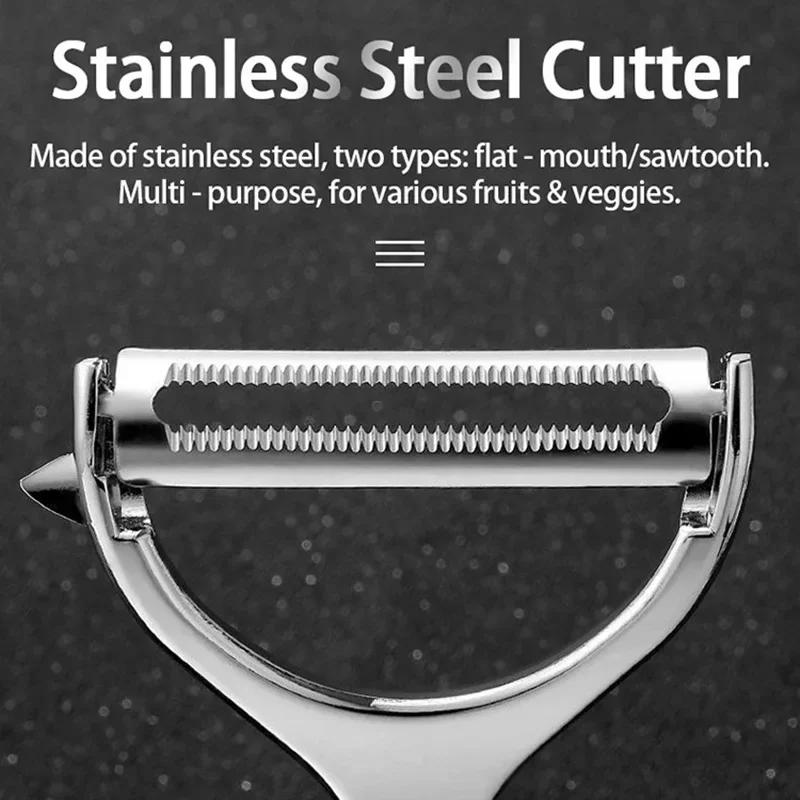 Stainless Steel Fruit Vegetable Tools Vegetable Peeler Potato Peeler Kitchen Accessories, Non-slip Handle SGGJ001