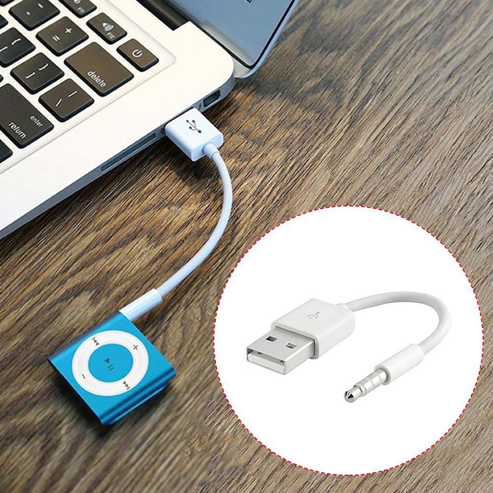 USB Krátká nabíječka Data SYNC kabel 3,5mm jack adaptér Nabíjecí kabel Linka pro Apple Ipod Shuffle 3. 4. 5. 6. 4/5/6 MP3 přehrávač