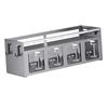 4 Compartment Seasoning Rack Multi Functional Wall Mounted Condiment Storage Rack for Home