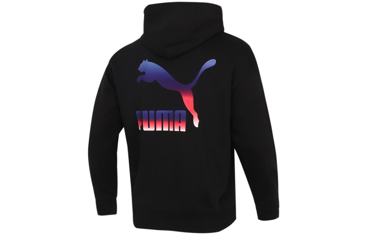 PUMA Upfront Line Sweatshirts Men s Black Hooded Moderate Regular 534443-01 S
