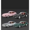 NEW 1/24 Jaguars E-Type Alloy Car Model Sound and Light Pull Back Children's Toy Collectibles Birthday Gift