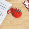 Cute  Simulated 3D Fruits Keychain Cartoon Headphone Case Pendant Creative Kawaii Backpack Decoration Accessories Gifts