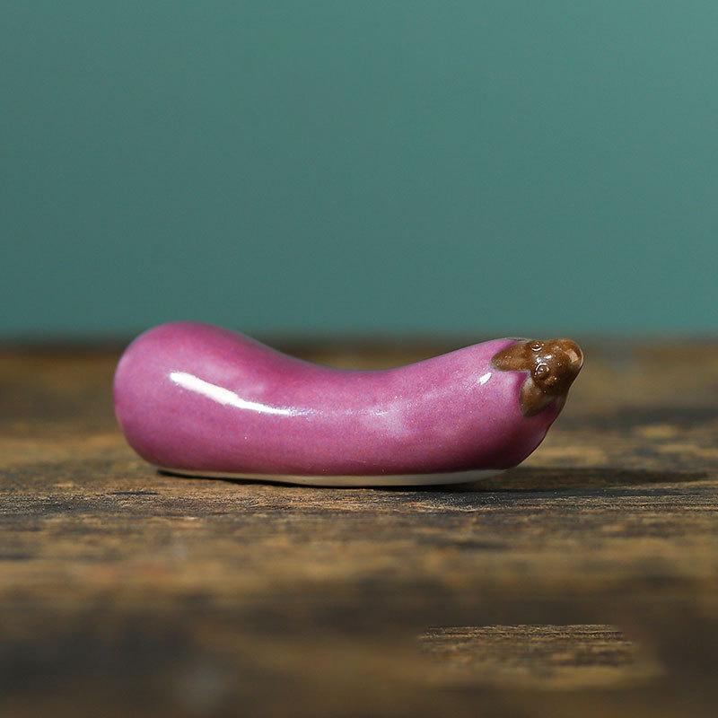 Mini søt dyr Paint Pensel Pen Rest Keramiske Ornamenter Kinesisk kalligrafi Skrivepennholder Håndverk Penn Pute NYHET