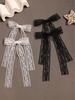 Cute Japanese Style Black & White Lace Bow Hair Clips, Summer Side Bangs Hair Accessories, Claw Clips, Hair Claws