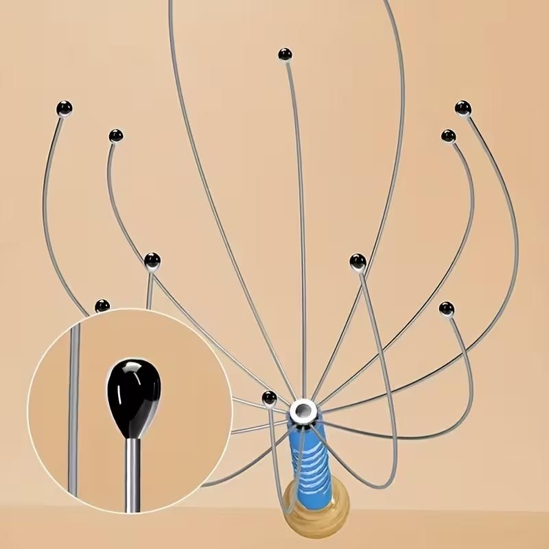 Octopus Scalp Massager Manual Head Massage Tool Scalp Stimulator Relaxation Stress Relief Hair Care Tool