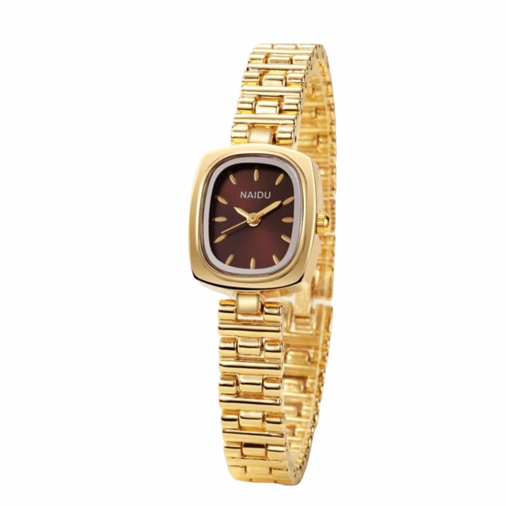 18K Gold PVD Ladies' Watch Wristwatch Bracelet Elegant Japan Movement Watch Polished Fashion Jewelry Quartz Watch Daily Wear