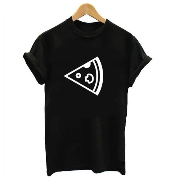 Creativity Pizza Print Women T Shirt Short Sleeve O Neck Loose Women Tshirt Ladies Tee Shirt Tops Clothes Camisetas Mujer