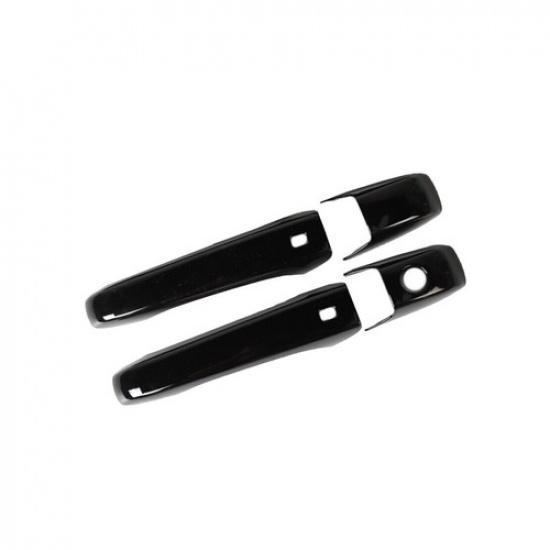 1Set Black Exterior Door Handle Cover Trim Fit For Chrysler 300 Sedan 2011-2022
