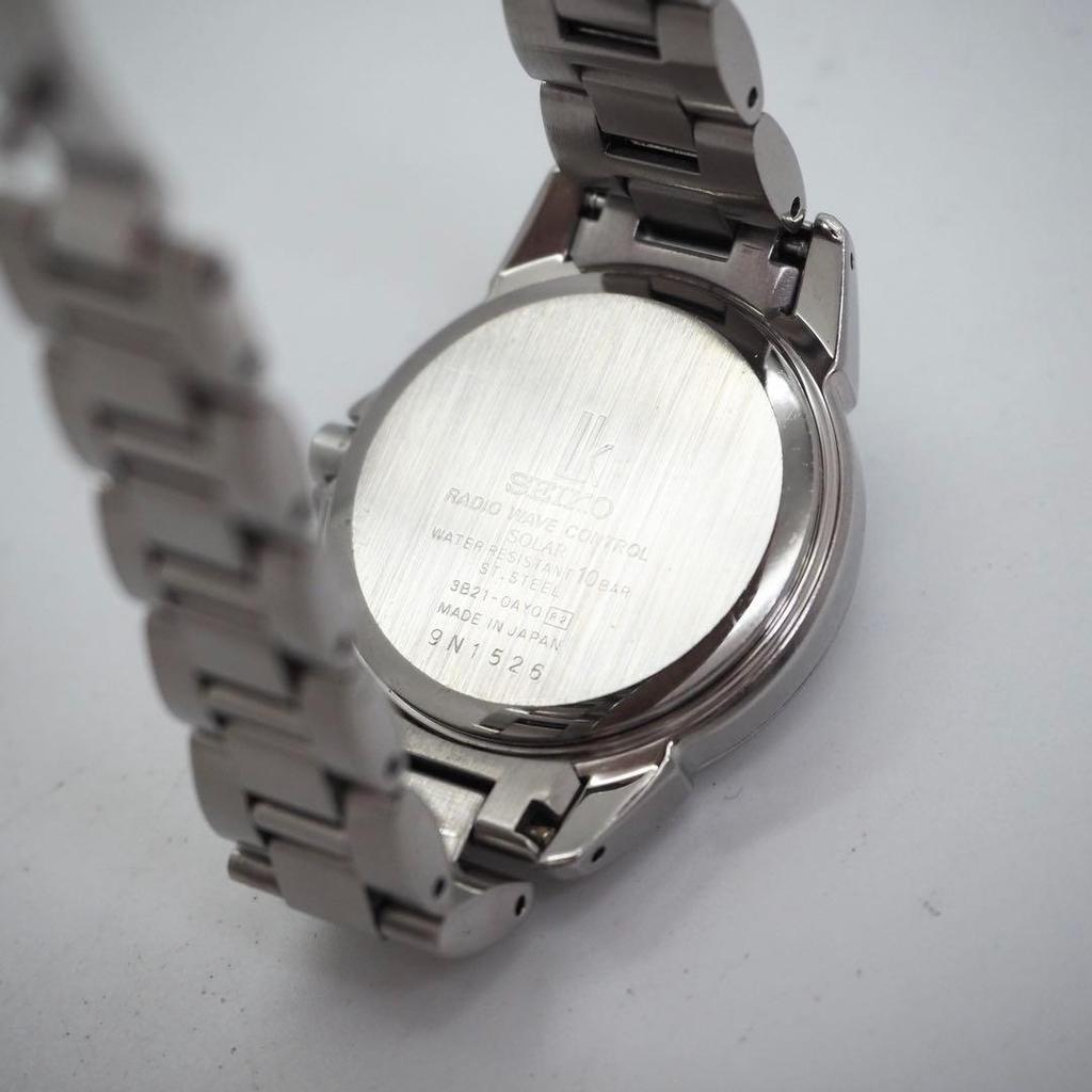 [USED] 216 SEIKO LK Lucia Watch, Radio-Controlled Solar, Black, Women's