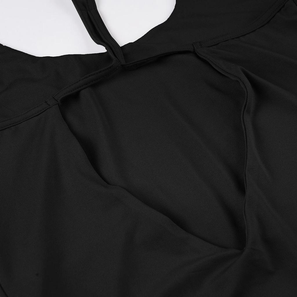 European & American Sexy Backless Slim Bodysuit - Women's Pure Color Vest Top